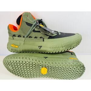 BRANDBLACK Sneakers Mens 11.5 LA Rare Metal 2 Green /Orange OLOR Comfort NWT